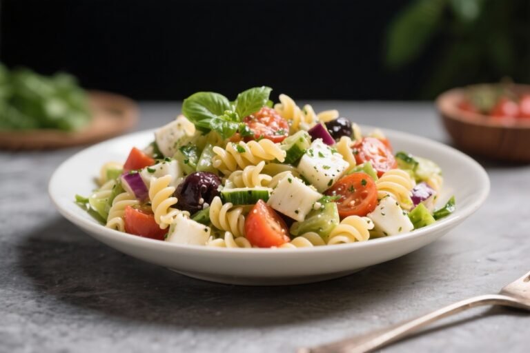 Easy Greek Pasta Salad Recipe – Fresh, Bright, and Ready in Minutes