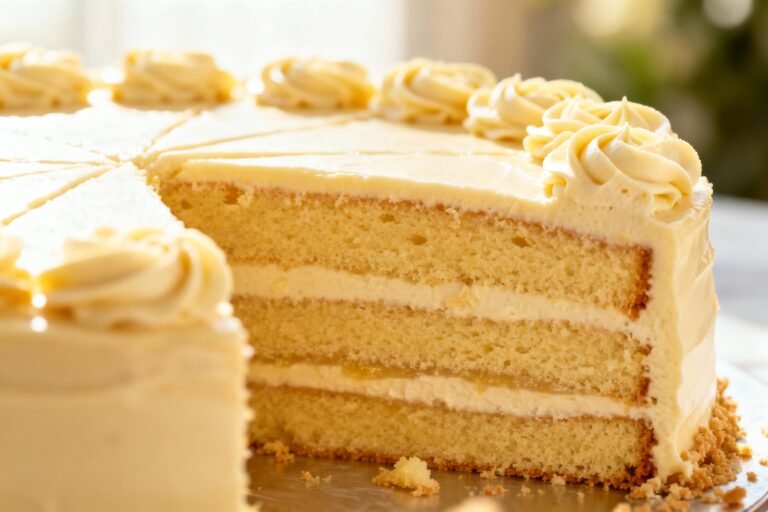 Champagne Velvet Cake Recipe | Elegant Soft Vanilla Cake with Champagne Frosting