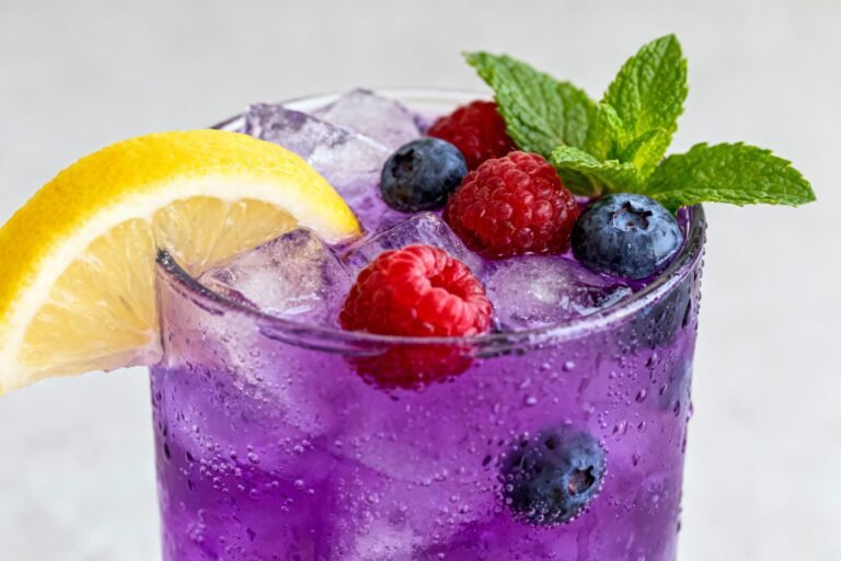Purple Rain Mocktail Ready in 5 Minutes