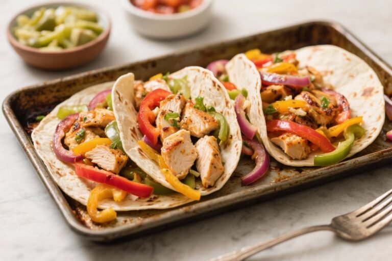 Sheet Pan Chicken Fajitas Recipe | Easy One-Pan Tex-Mex Dinner