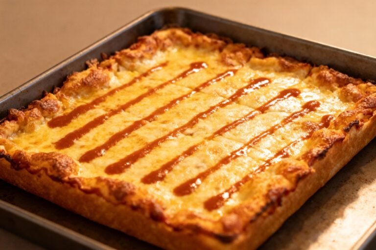 Easy Detroit Style Pan Pizza