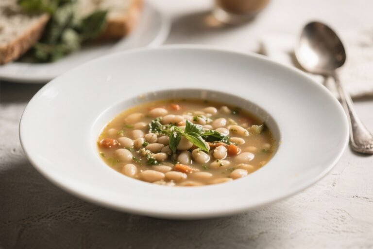 Easy Tuscan White Bean Soup Recipe | Cozy Italian Comfort Soup for Dinner