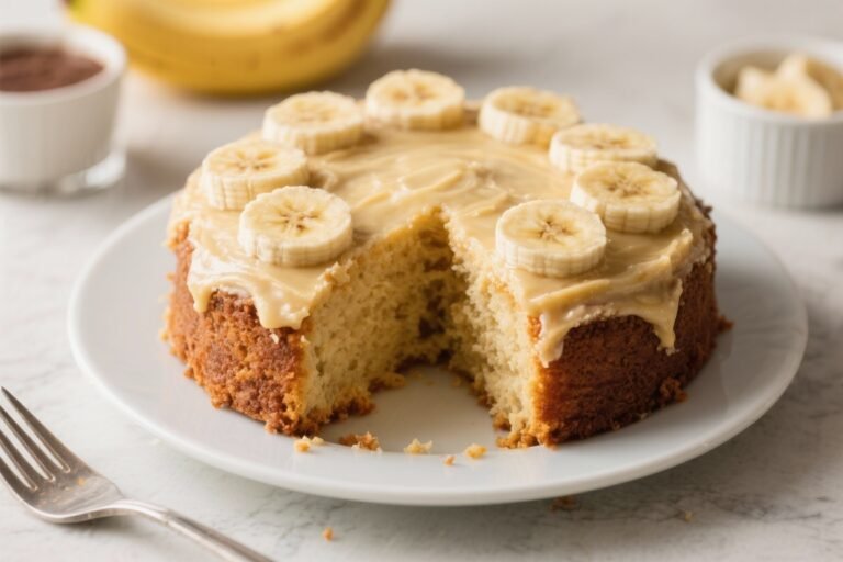 Easy Banana Cake Recipe | Moist Banana Dessert Made with Cake Mix – Quick, Tender, and Foolproof