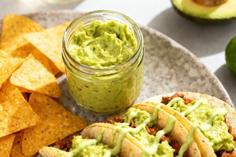 Guacamole Salsa Recipe | Creamy Green Guac Sauce for Tacos & Chips