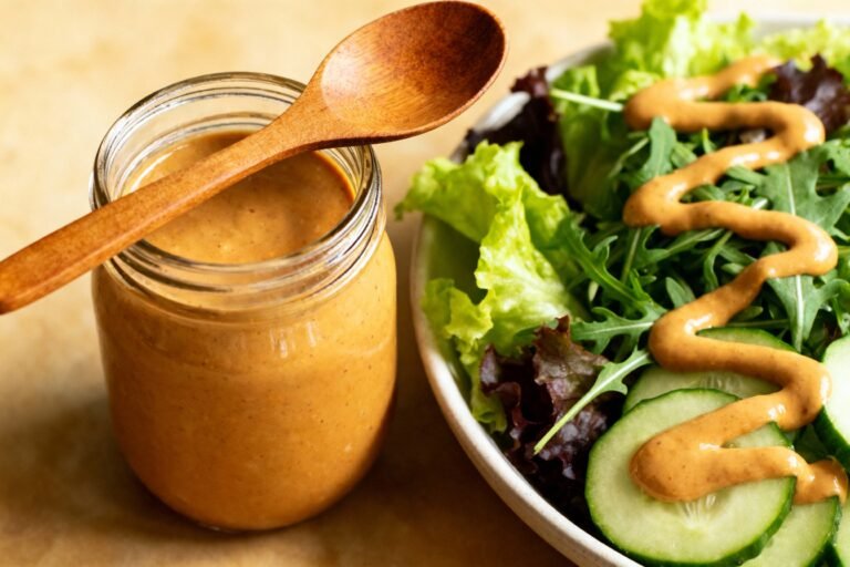 Easy Thai Peanut Dressing Recipe | Creamy Peanut Butter Salad Sauce