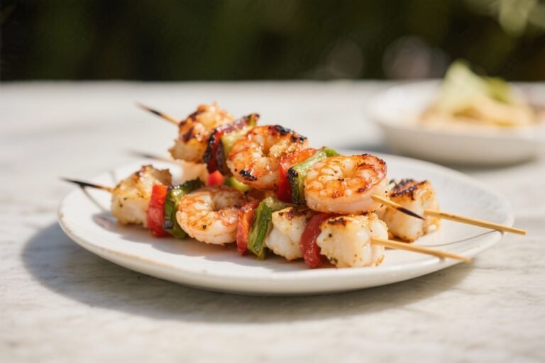 Grilled Seafood Skewers Recipe | Easy Summer Barbecue Seafood Kabobs – Quick, Fresh, and Flavorful