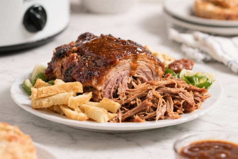 Pioneer Woman Pulled Pork Recipe | Easy BBQ Pulled Pork Made in the Oven or Crock Pot – Tender, Juicy, and Crowd-Pleasing