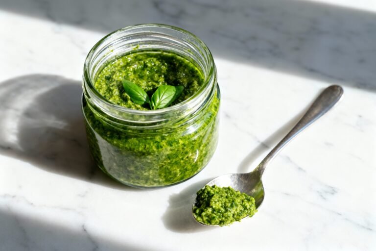 The Best Vegan Pesto Recipe | Fresh Basil Plant-Based Sauce Without Cheese