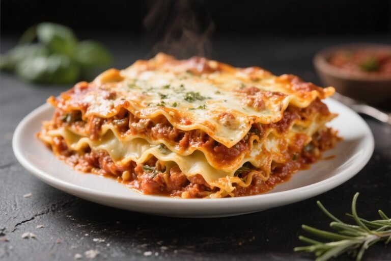 Classic Homemade Lasagna Recipe – Comforting, Saucy, and Cheesy