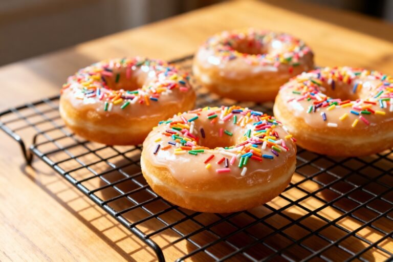 Colorful Donuts with Sprinkles | Fun Homemade Bakery-Style Donut Recipe