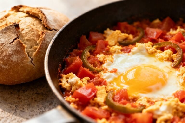 Turkish Menemen Recipe | Classic Turkish Breakfast Eggs with Tomatoes