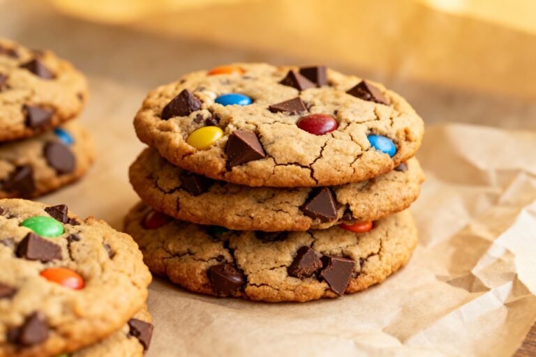 Soft Monster Cookies Loaded With Chocolate