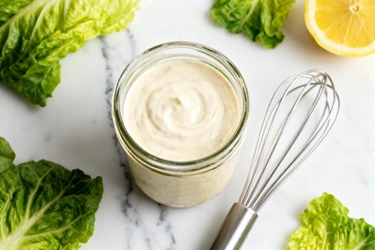 Homemade Caesar Dressing No Anchovies Needed