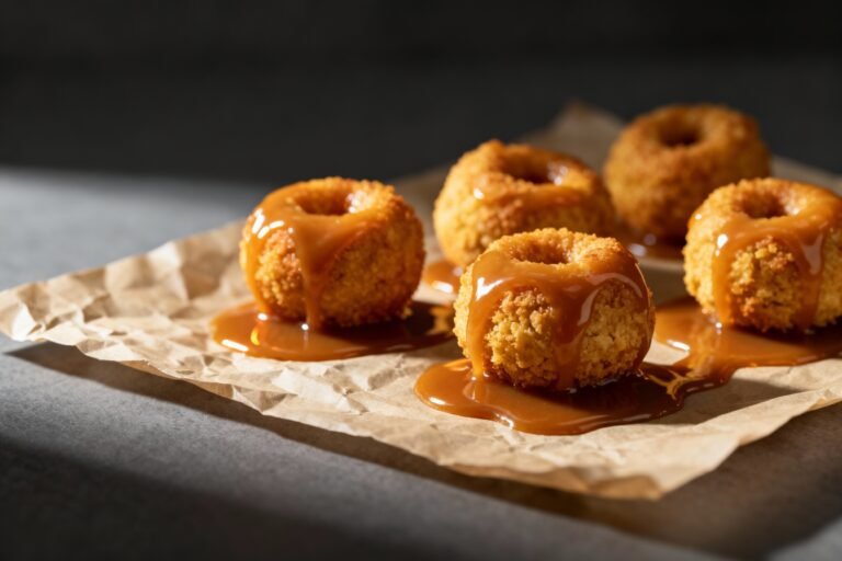 Fluffy Keto Donut Holes Recipe | Easy Low Carb Dessert with Caramel