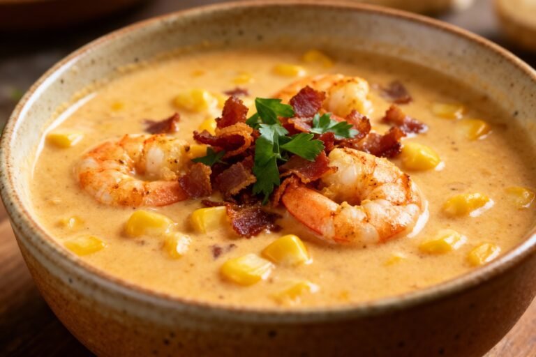 Cajun Shrimp and Corn Chowder Recipe | Creamy Southern Seafood Soup