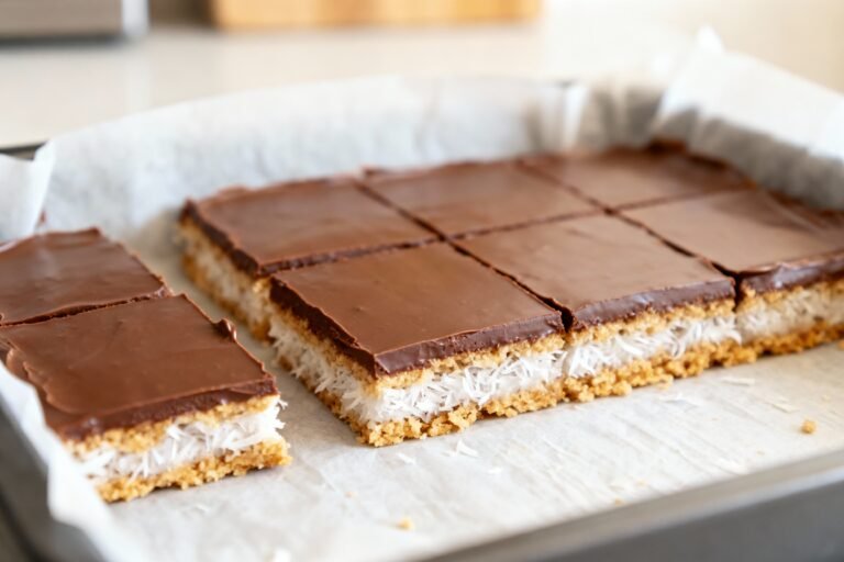 Healthy No Bake Coconut Bars | Easy Guilt Free Coconut Dessert