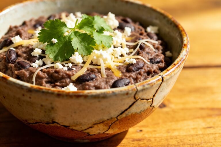 Refried Black Beans Recipe | Easy Homemade Mexican Side Dish