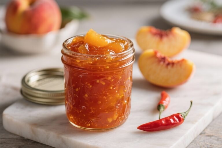 Peach Pepper Jam Recipe | Easy Sweet & Spicy Canning Favorite – A Bright, Bold Spread