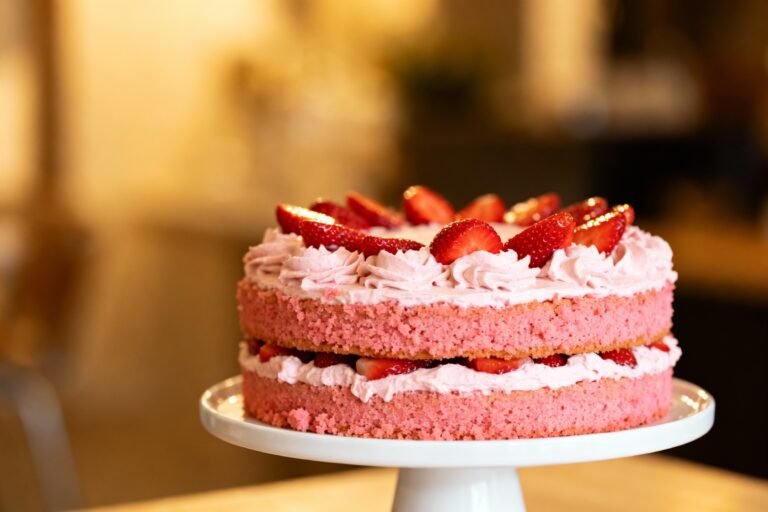 Easy Homemade Strawberry Cake
