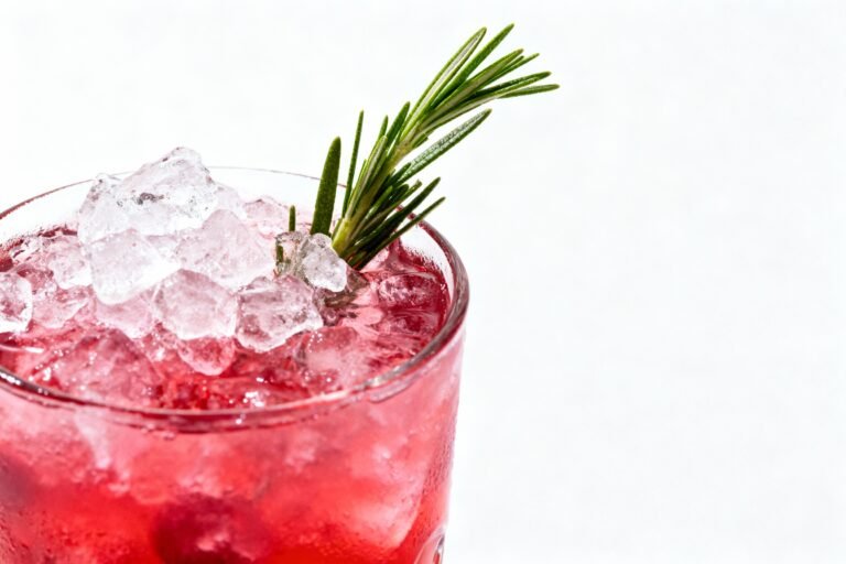 Easy Cherry Rosemary Mocktail Recipe