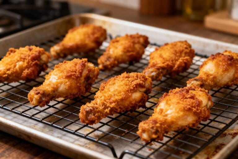 Oven Baked Crispy Chicken With Fried Crunch