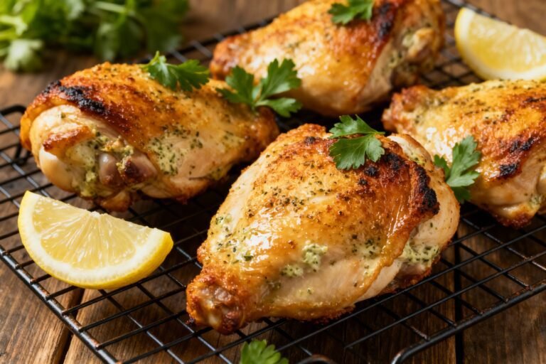 Easy Baked Ranch Chicken Thighs Recipe | Juicy Oven Chicken Dinner