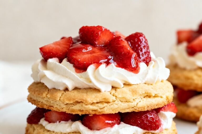 Easy Strawberry Shortcake Recipe | Fresh Homemade Shortcake Without Eggs
