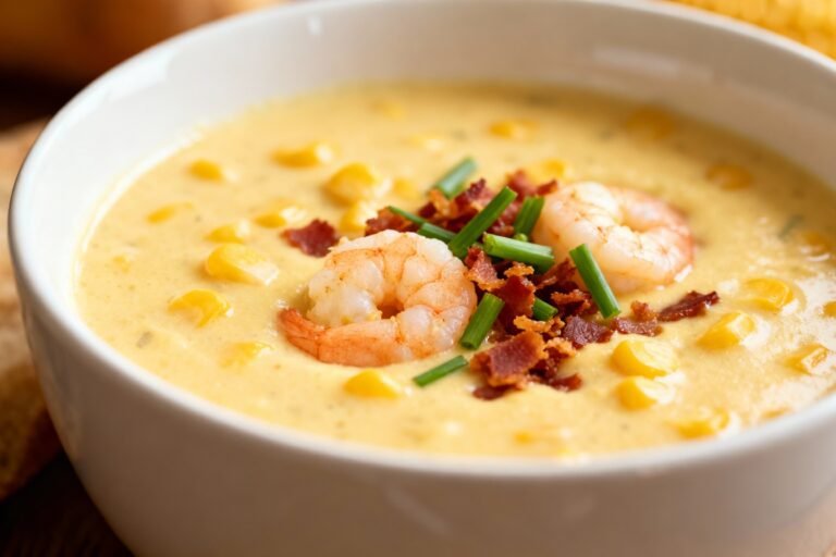 Shrimp Corn Chowder Recipe | Easy Creamy Seafood Comfort Soup