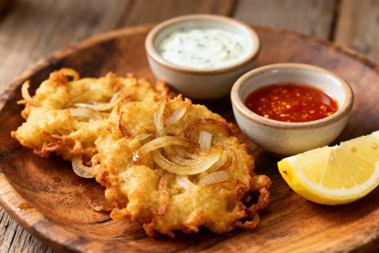 Crispy Amish Onion Fritters Recipe | Easy Deep Fried Onion Bites