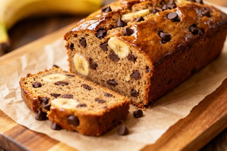 Irresistible Chocolate Chip Banana Bread | Easy Homemade Loaf