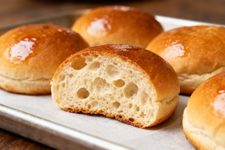 Quick Sourdough Discard Burger Buns | Soft Homemade Hamburger Rolls