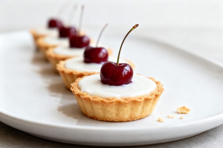Mini Cherry Bakewell Tartlets Recipe | Easy Classic Cherry Almond Dessert