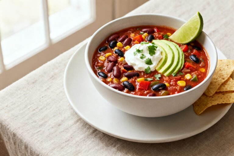 Best Vegetarian Chili Recipe | Hearty Healthy Veggie Chili Dinner