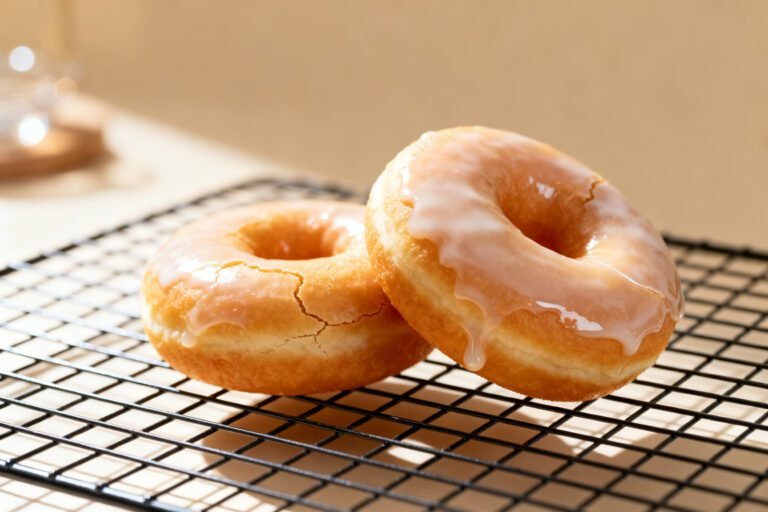 Homemade Krispy Kreme Donuts Recipe | Soft Glazed Bakery Style