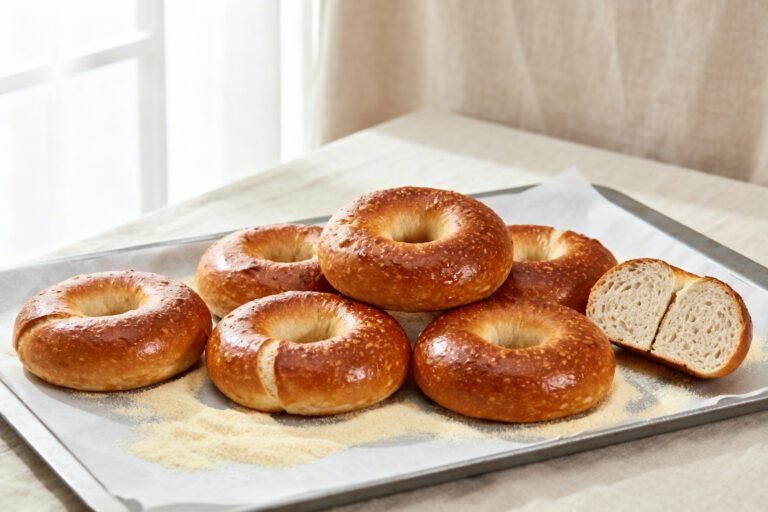 Easy Sourdough Bagel Recipe | Homemade Chewy Style Bagels Anytime Daily