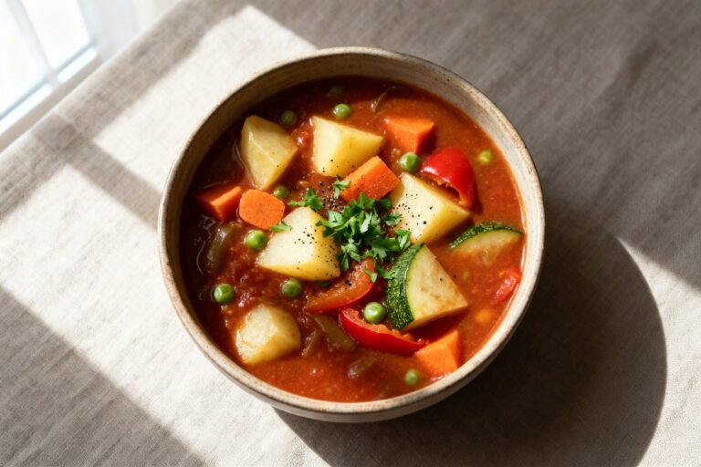 Easy Vegetable Stew Recipe | Healthy One Pot Vegan Meal