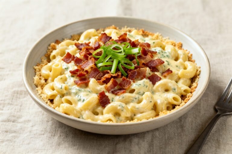 Bacon Ranch Mac and Cheese Recipe | Creamy Loaded Pasta Dinner Idea