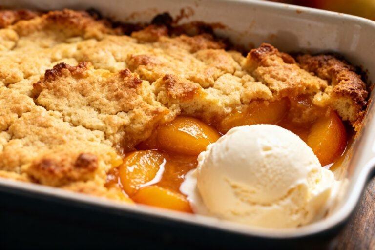 Best Old Fashioned Peach Cobbler Recipe | Easy Southern Dessert