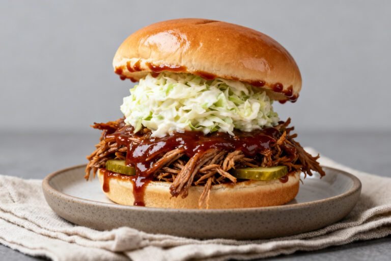 Easy Instant Pot BBQ Pulled Pork Burger | Quick Pressure Cooker Dinner