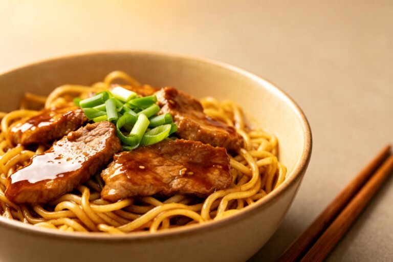 Easy Pork Lo Mein Recipe | Quick Chinese Noodle Dinner with Ground Pork