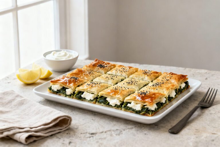 Turkish Borek Recipe | Easy Spinach and Cheese Pastry Dinner