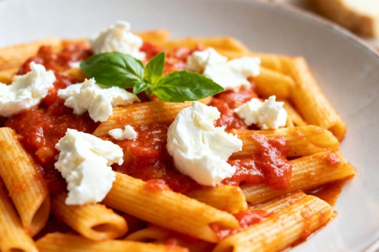 Creamy Tomato Burrata Pasta Recipe | Easy Dinner with Fresh Burrata