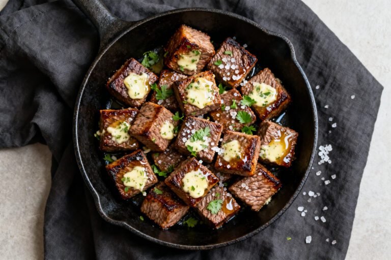 Garlic Butter Steak Bites Recipe | Easy Juicy Steak Dinner
