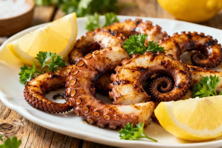 Tender Grilled Octopus Recipe | Easy Mediterranean Seafood Dinner