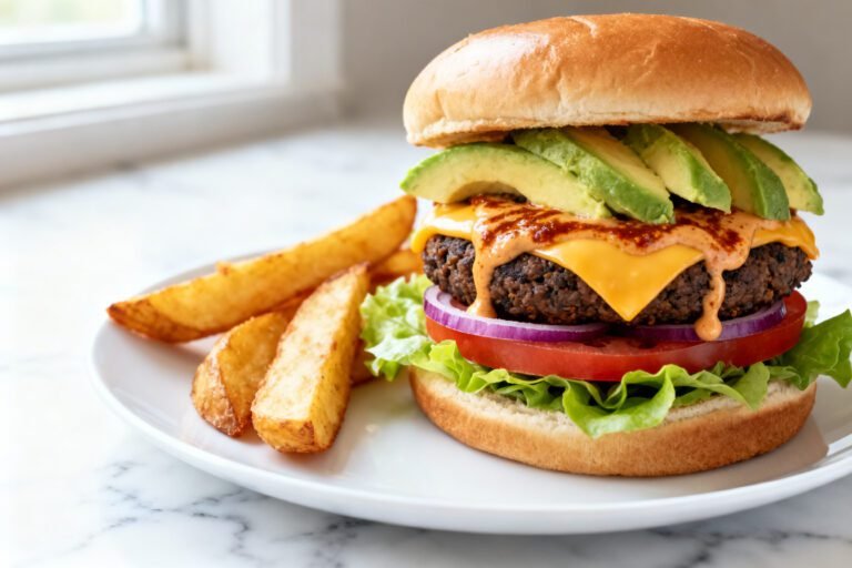 Easy Black Bean Burger Recipe | Flavor Packed Healthy Meatless Dinner