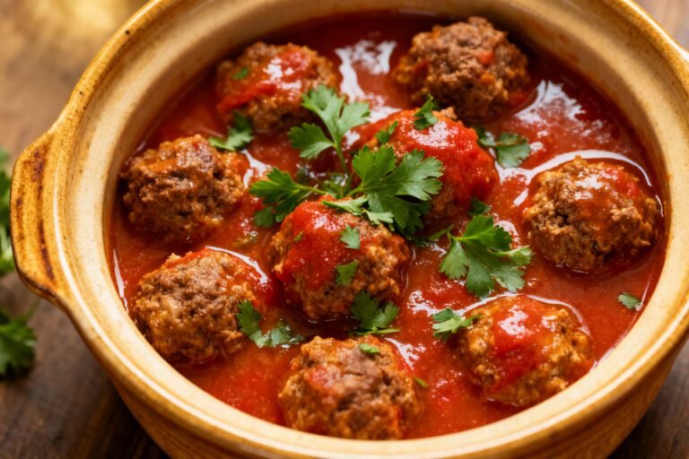 Meatball Stew Recipe | Hearty Comfort Food Crockpot Meatball Dinner