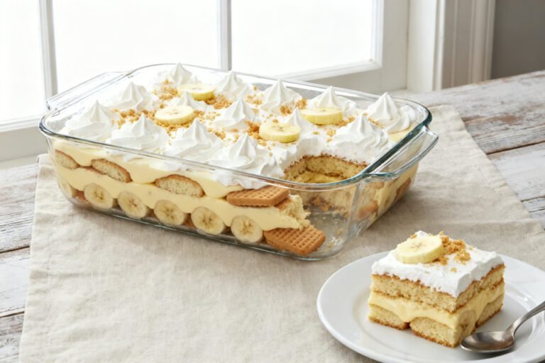 Classic Old Fashioned Banana Pudding Recipe | Creamy Homemade Dessert