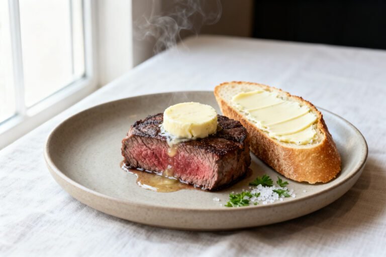 Easy Garlic Butter Recipe | Homemade Garlic Spread for Bread and Steak