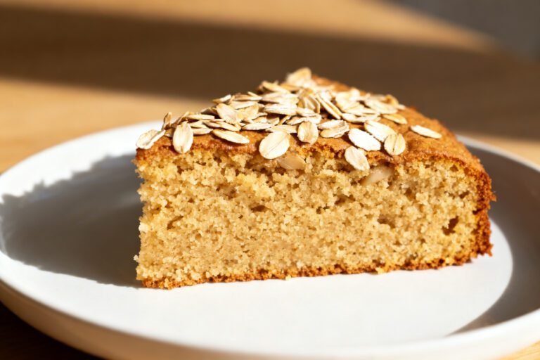 Healthy Oatmeal Cake Recipe | Easy Moist Oat Flour Cake Dessert