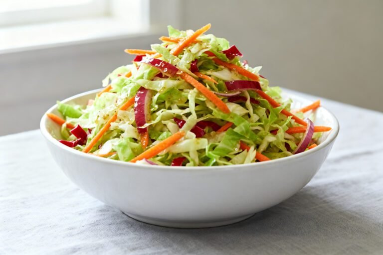 Sweet Vinegar Coleslaw Recipe | Tangy Healthy BBQ Side Dish